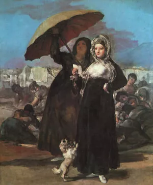 Young Majas Oil painting by Francisco Goya