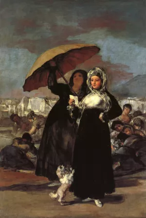 Young Woman with a Letter painting by Francisco Goya