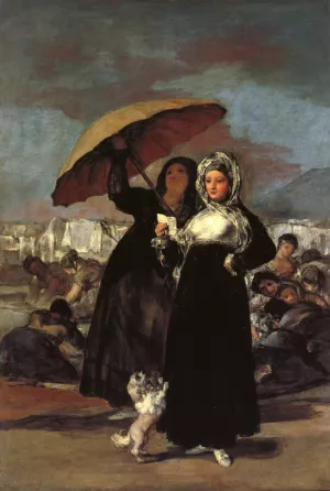 Young Woman with a Letter Oil painting by Francisco Goya