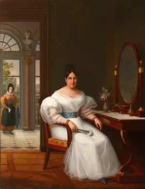 Carmen Moreno, marquesa de las Marismas del Guadalquivir by Francisco Lacoma Y Fontanet   Oil Painting