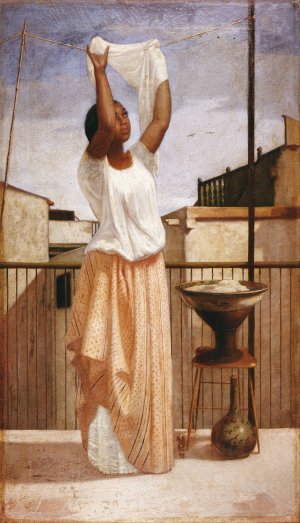 The Laundress by Francisco Laso Oil Painting
