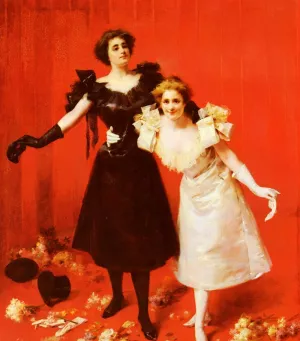 The Belles of the Ball by Francisco Masriera y Manovens Oil Painting