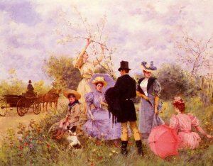 Flores Silvestres by Francisco Miralles Oil Painting