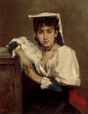 Napolitana by Francisco Miralles Oil Painting