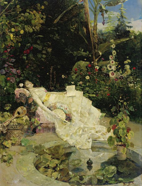 The Romantic Novel by Francisco Peralta Del Campo - Hand-Painted Oil Painting Reproduction