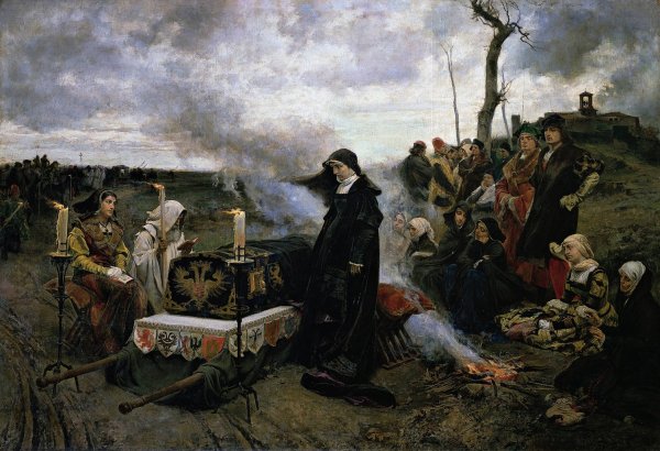 Dona Juana La Loca  by Francisco Pradilla - Hand-Painted Oil Painting Reproduction