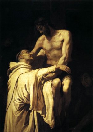 Christ Embracing St Bernard