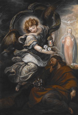 The Dream Of St. Joseph by Francisco Rizi Oil Painting