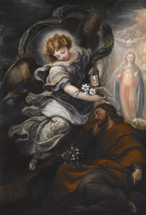 The Dream Of St. Joseph by Francisco Rizi Oil Painting