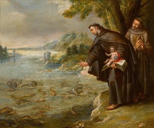 The Sermon of Saint Anthony and the Fish by Francisco Rizzi Oil Painting