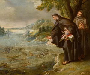 The Sermon of Saint Anthony and the Fish by Francisco Rizzi Oil Painting