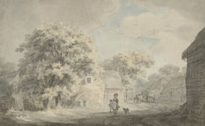 Boerenuitspanning te Overveen by Franciscus Andreas Milatz Oil Painting