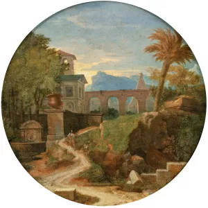 Classical Landscape by Francisque Millet Oil Painting