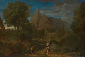Mercury and Battus by Francisque Millet Oil Painting