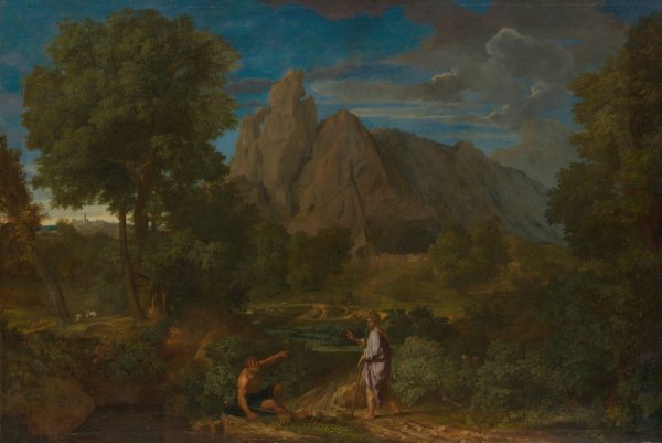 Mercury and Battus by Francisque Millet - Hand-Painted Oil Painting Reproduction
