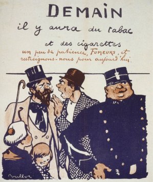 Demain, il y aura du tabac et des cigarettes by Francisque Poulbot Oil Painting