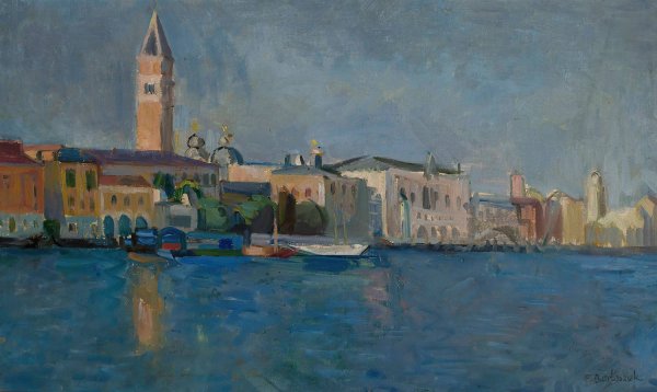 Venice  by Franciszek Bartoszek - Hand-Painted Oil Painting Reproduction