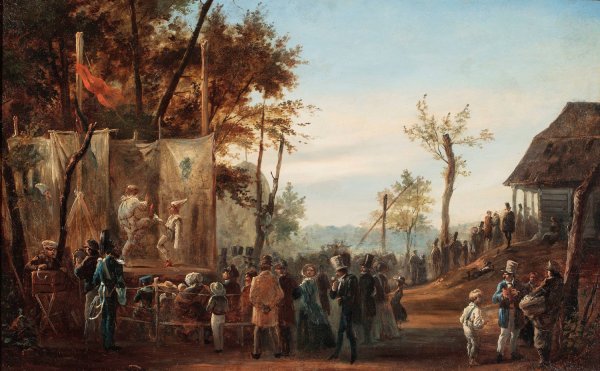 Main Product Photo of Circus in Saska Kepa  Painting by Franciszek Kostrzewski