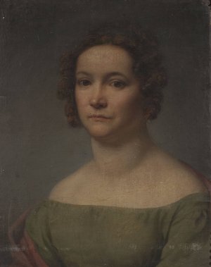 Portrait of Karolina Schultz by Franciszek Ksawery Lampi Oil Painting