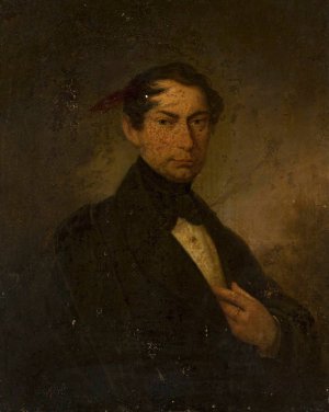 Portrait of Koronat Cyranski by Franciszek Ksawery Lampi Oil Painting