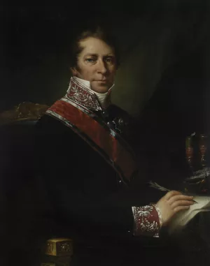 Portrait of Ksawery Potocki by Franciszek Ksawery Lampi Oil Painting