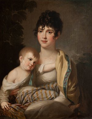Portrait of Teofila Radziwill nee Morawska by Franciszek Ksawery Lampi Oil Painting