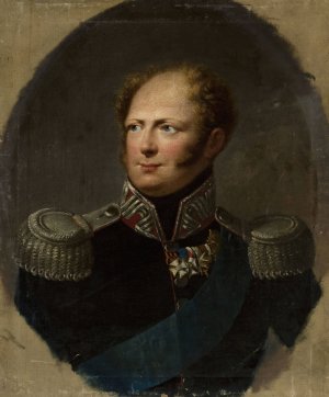Portrait of Tsar Alexander I by Franciszek Ksawery Lampi Oil Painting