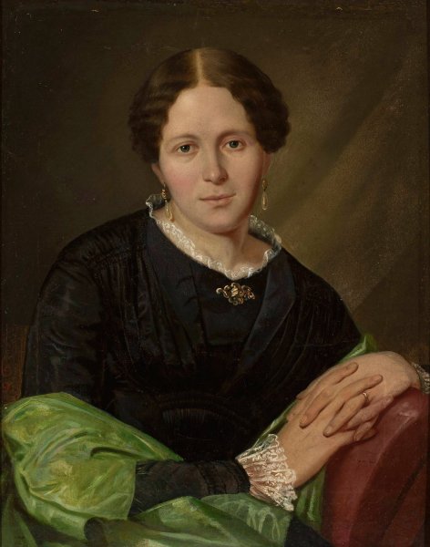 Main Product Photo of Portrait of Maria Jozefowicz nee Rychter  Painting by Franciszek Mielnicki