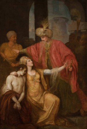 Biblical scene by Franciszek Smuglewicz Oil Painting
