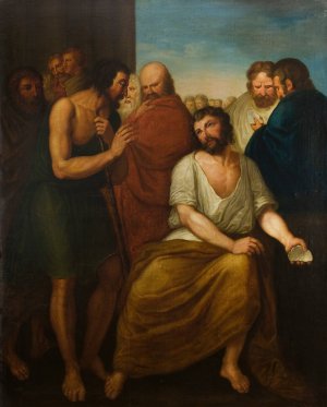 Ostracism over Aristides by Franciszek Smuglewicz Oil Painting