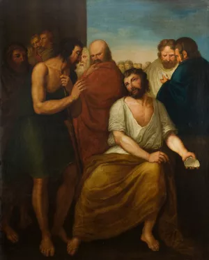 Ostracism over Aristides by Franciszek Smuglewicz Oil Painting
