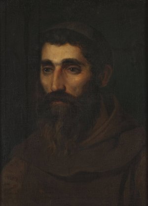 Portrait of a monk by Franciszek Smuglewicz Oil Painting