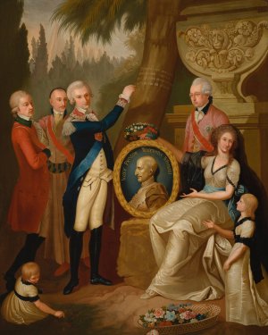 Portrait of the Prozor family by Franciszek Smuglewicz Oil Painting