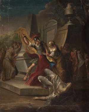 Scene of the crime by Franciszek Smuglewicz Oil Painting
