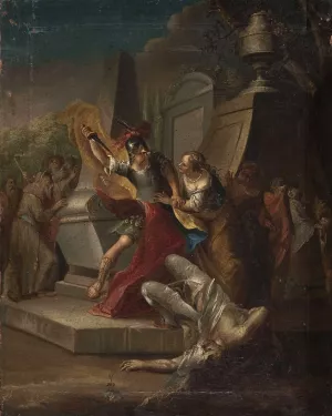 Scene of the crime by Franciszek Smuglewicz Oil Painting
