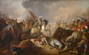 The Battle of Khotyn by Franciszek Smuglewicz Oil Painting