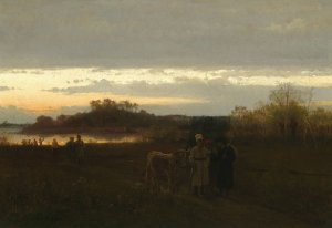 On the way to the fair by Franciszek Streitt Oil Painting