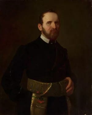 Portrait of Antoni Balutowski Oil painting by Franciszek Tepa