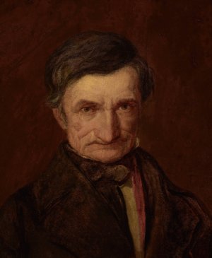 Portrait of Father by Franciszek Tepa Oil Painting