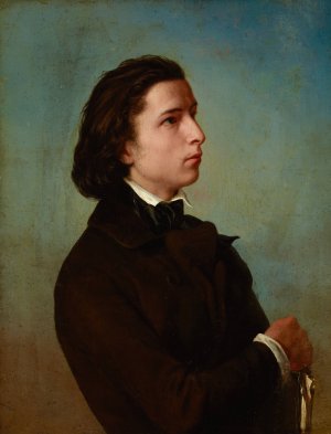 Self-Portrait by Franciszek Tepa Oil Painting