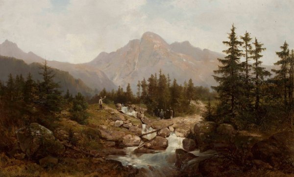 Main Product Photo of Tatra Mountain landscape  Painting by Franciszek Wastkowski