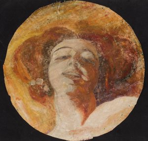 Head of a red-haired woman by Franciszek Zmurko Oil Painting