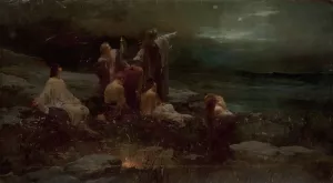 Morning star by Franciszek Zmurko Oil Painting
