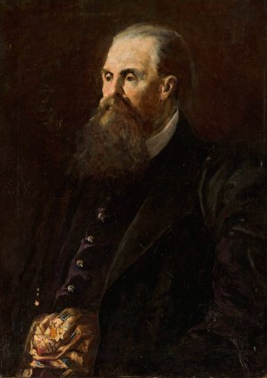 Portraif of a man - Mr. Zarewicz by Franciszek Zmurko Oil Painting