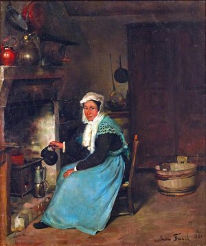 Coffee Hour by Franck Bail Oil Painting