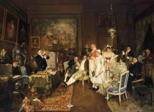 Disinherited painting by Francois Adolphe Grison