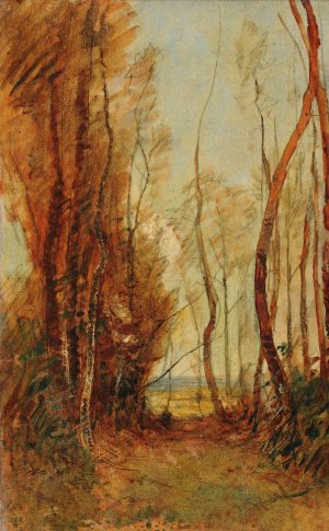 Peupliers au printemps by Francois-Auguste Ravier Oil Painting