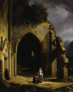 Ancestral Grounds by Francois Barthelemy Augustin Desmoulins Oil Painting