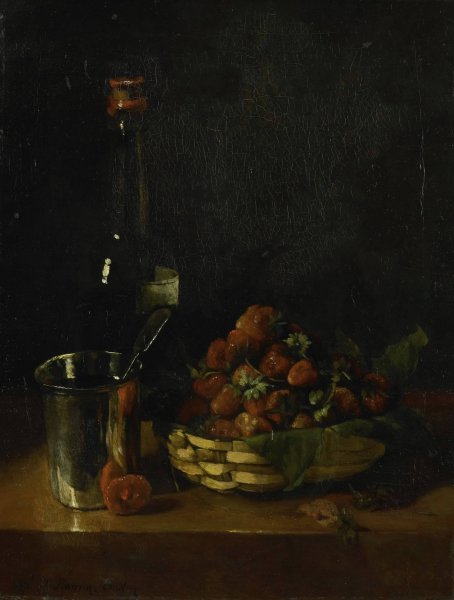 Still life  by Francois Bonvin - Hand-Painted Oil Painting Reproduction