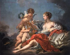 Allegory of Music by Francois Boucher - Oil Painting Reproduction